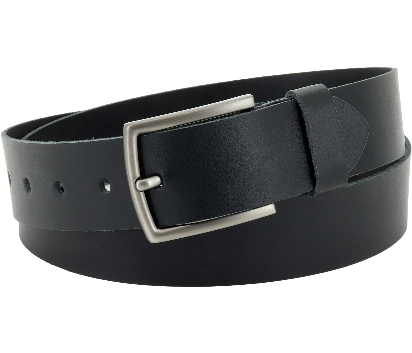 40 mm Gürtel Spaltleder Modell EH519-SL-Schwarz