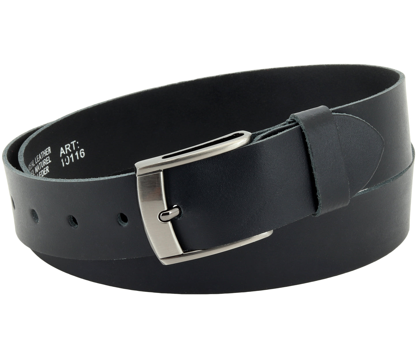 40 mm Gürtel Spaltleder Modell EH521-SL-Schwarz