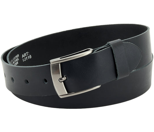 40 mm Gürtel Spaltleder Modell EH521-SL-Schwarz