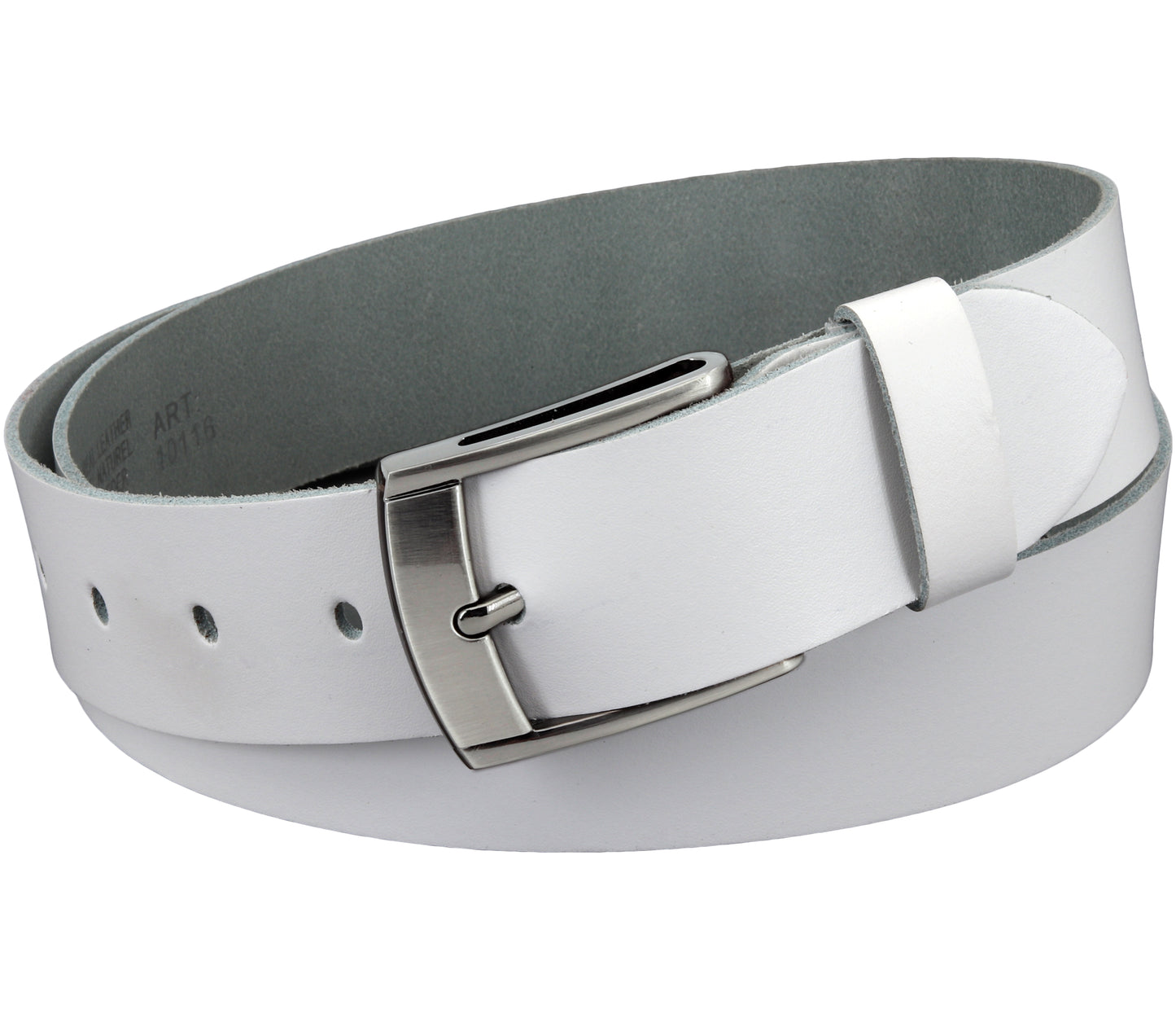 40 mm Gürtel Spaltleder Modell EH531-SL-Weiss