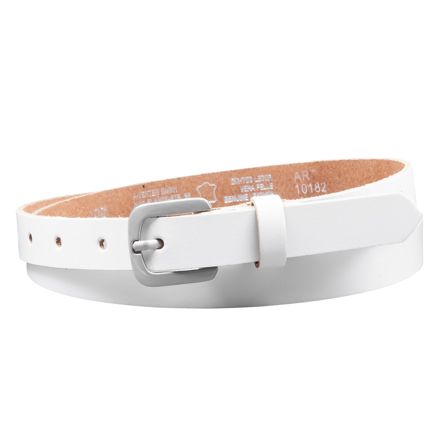20 mm Gürtel Spaltleder Modell EH15-SL-Weiss