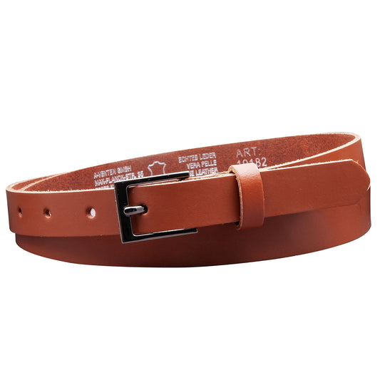 20 mm Gürtel Spaltleder Modell EH17-SL-Cognac