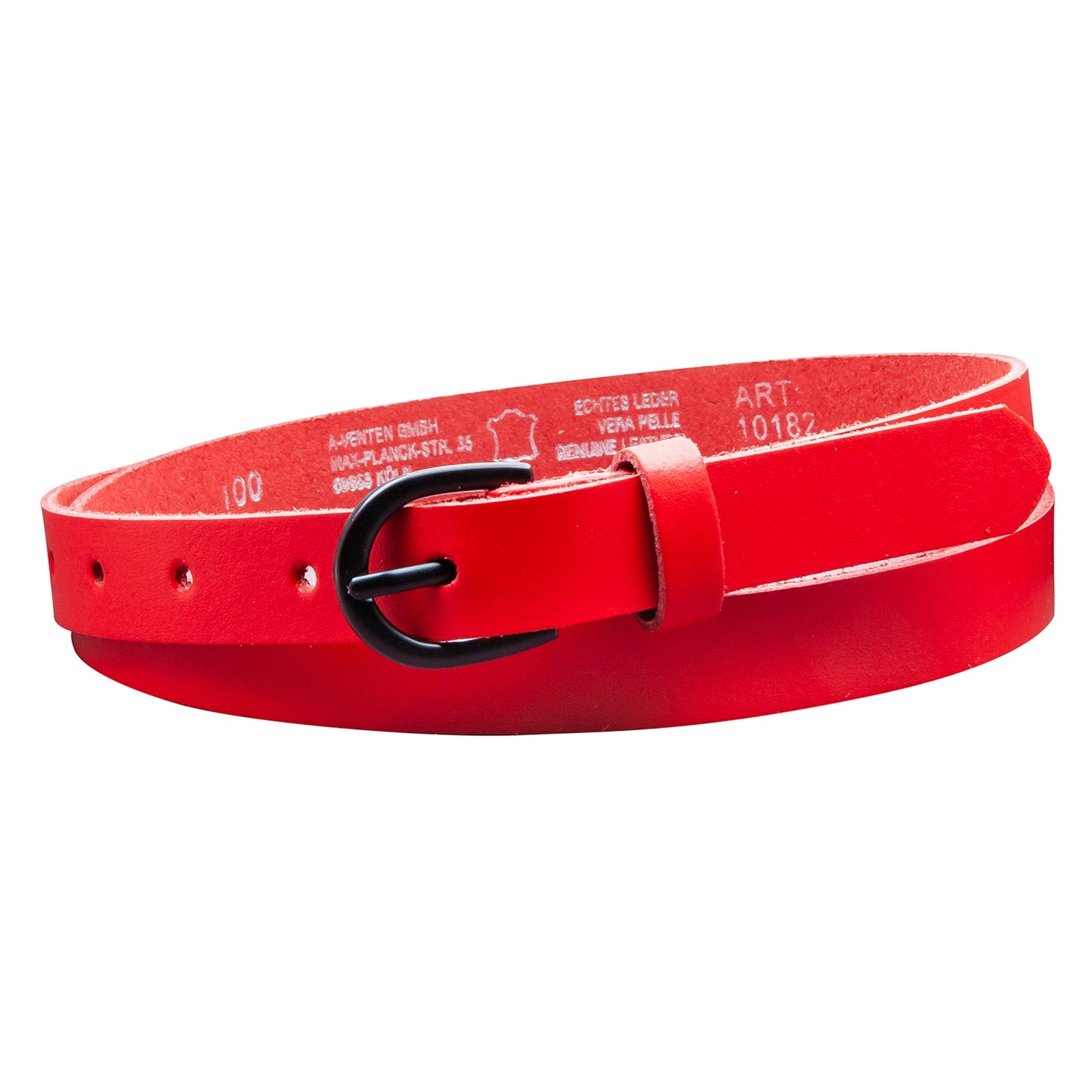 20 mm Gürtel Spaltleder Modell EH19-SL-Rot