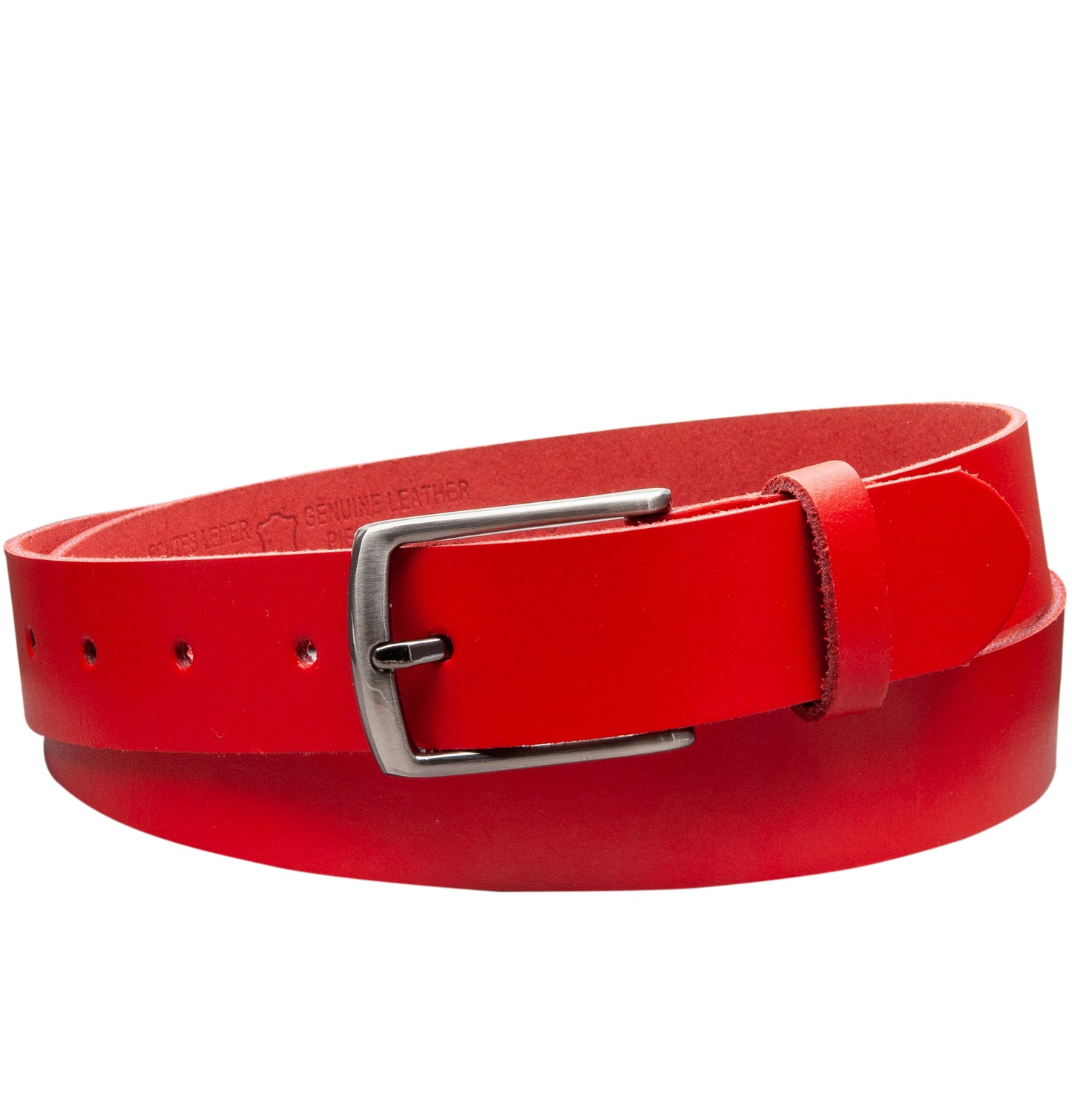 30 mm Gürtel Spaltleder Modell EH310-SL-Rot
