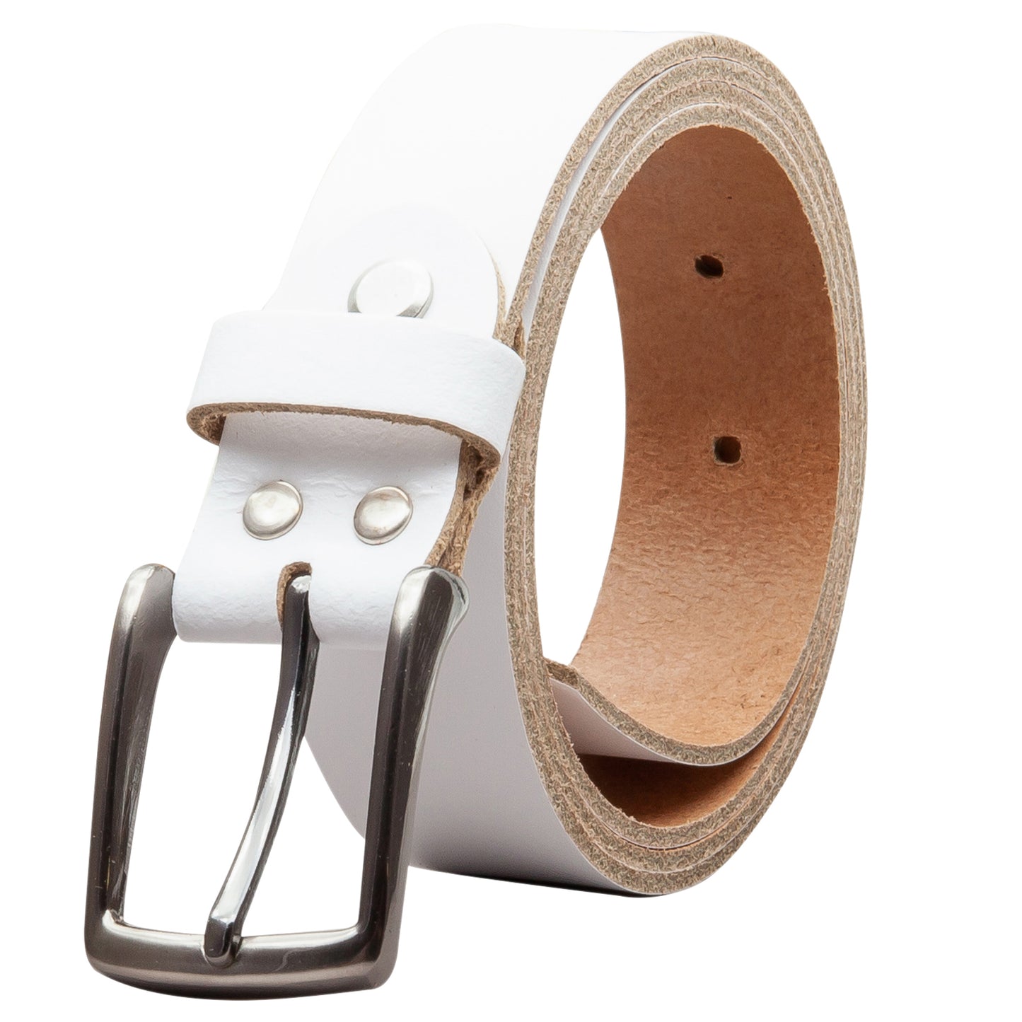 30 mm Gürtel Spaltleder Modell EH310-SL-Weiss