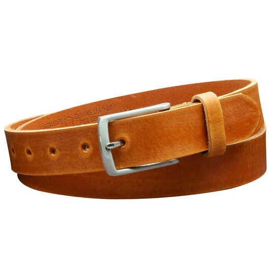 30 mm Gürtel Geschliffenes Leder Modell EH311-GE-Cognac