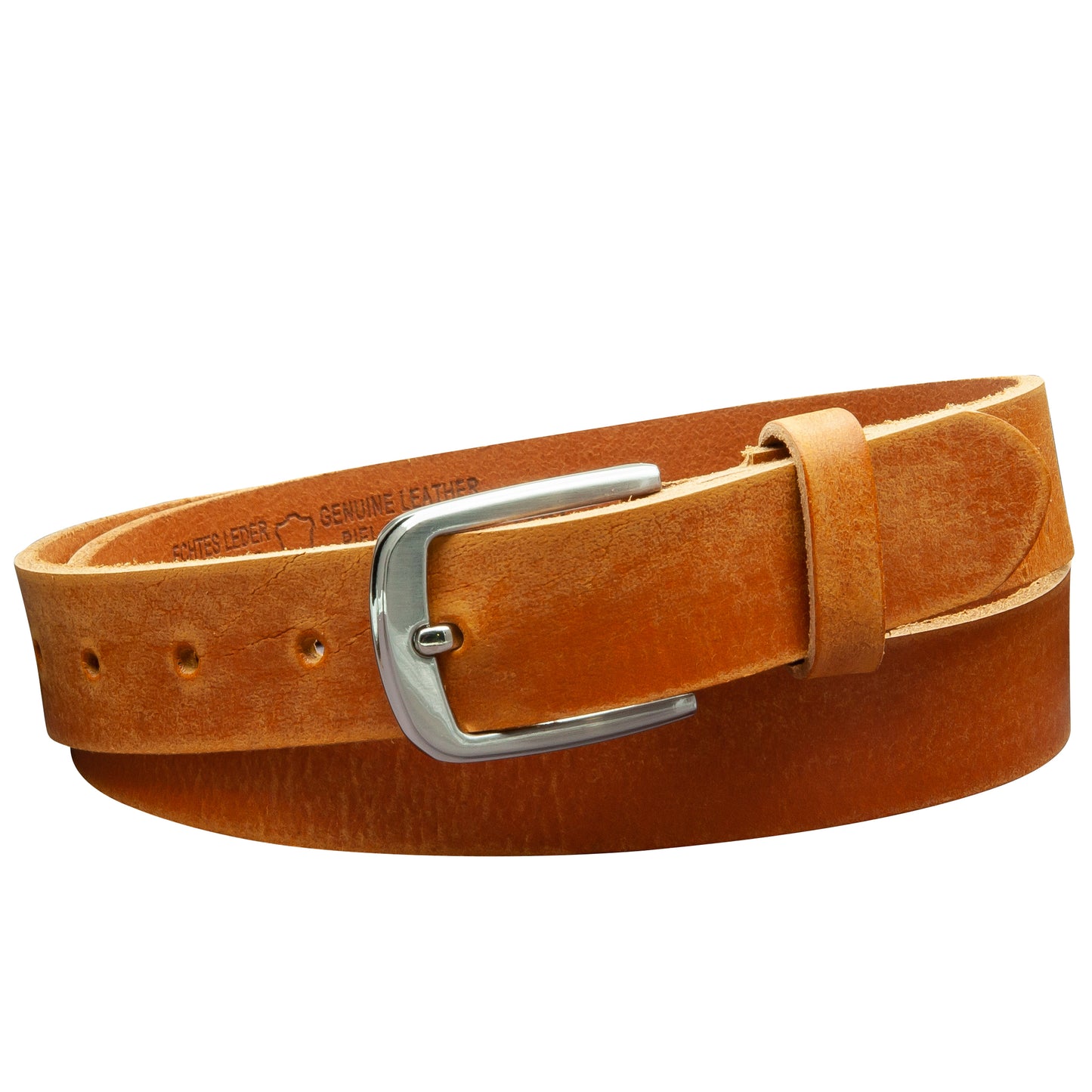 30 mm Gürtel Geschliffenes Leder Modell EH315-GE-Cognac