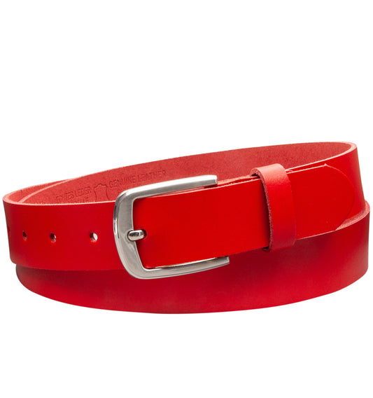 30 mm Gürtel Spaltleder Modell EH315-SL-Rot