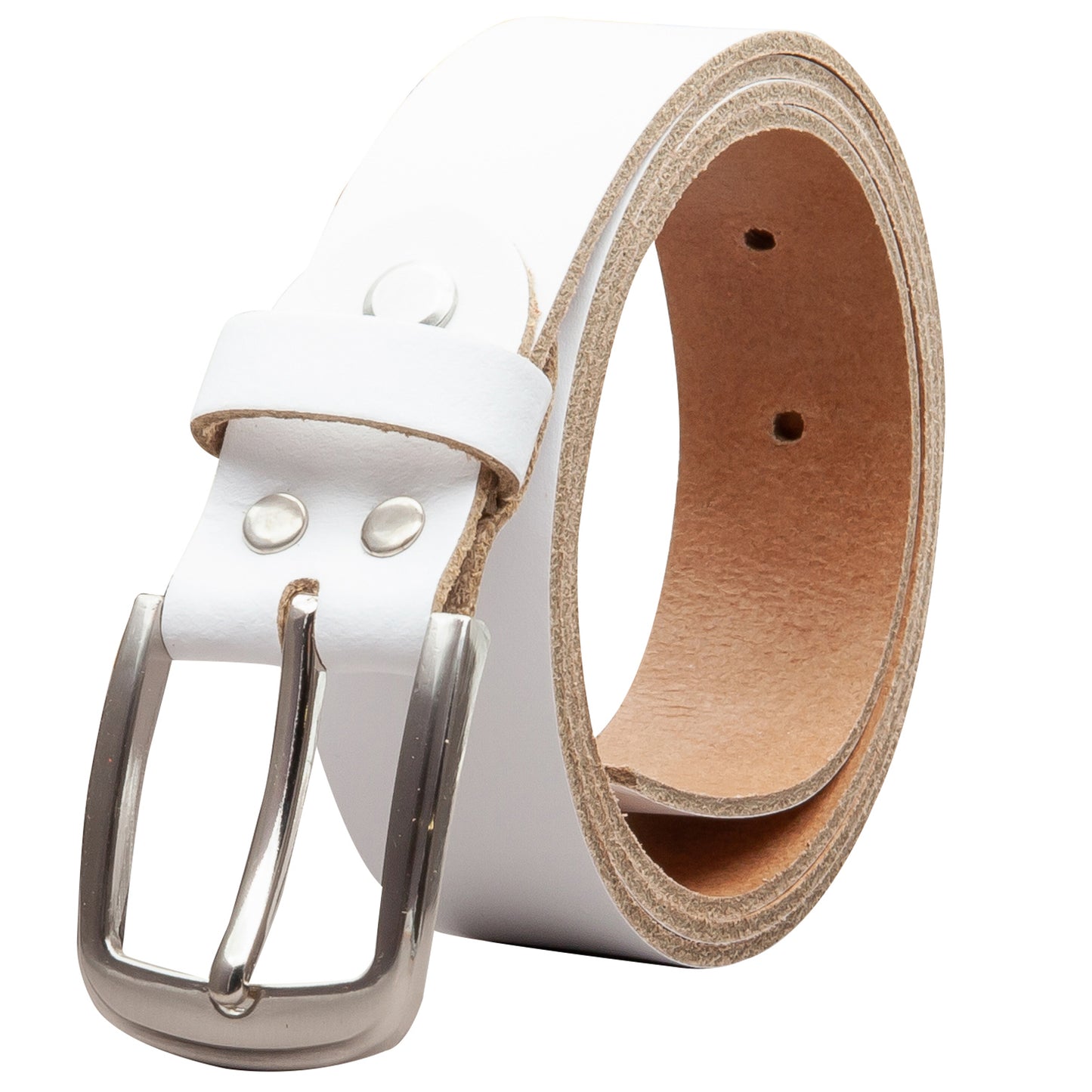30 mm Gürtel Spaltleder Modell EH315-SL-Weiss