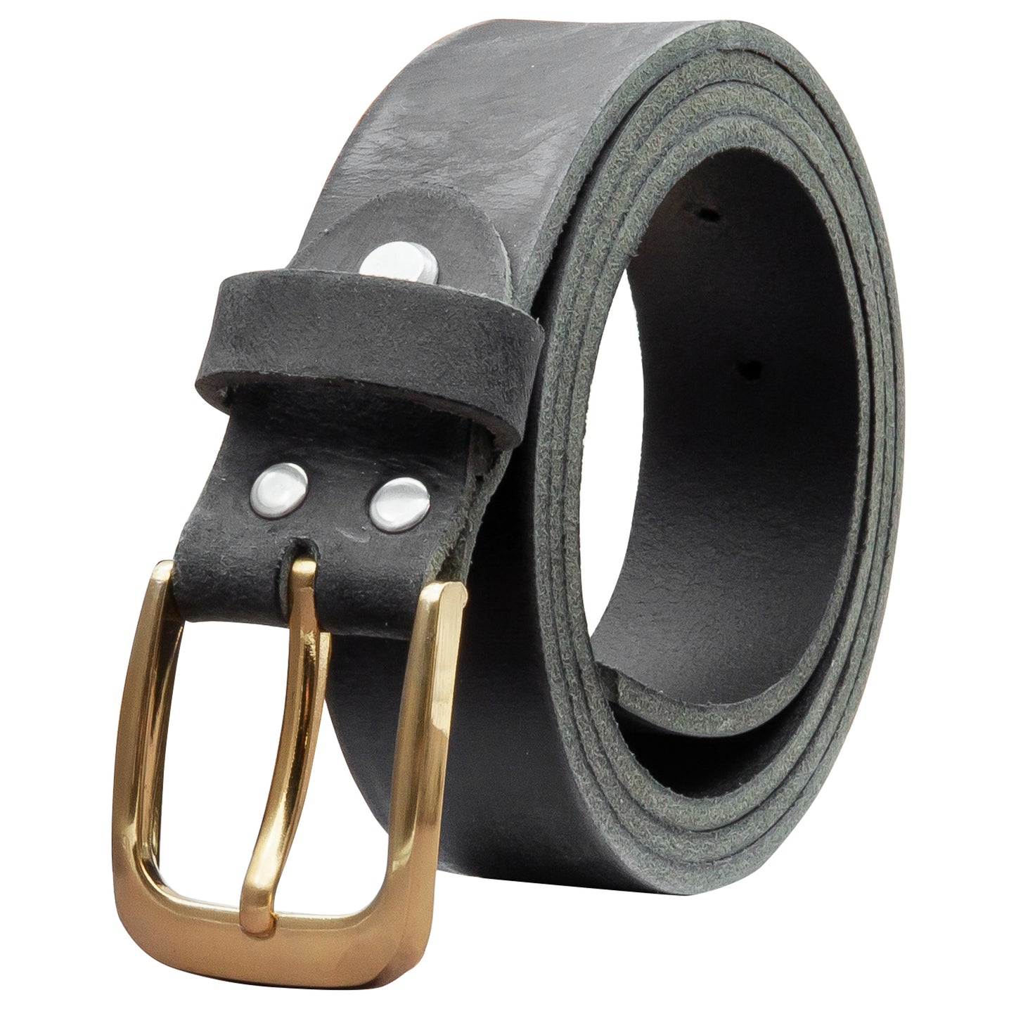 30 mm Gürtel Geschliffenes Leder Modell EH316-GE-Schwarz
