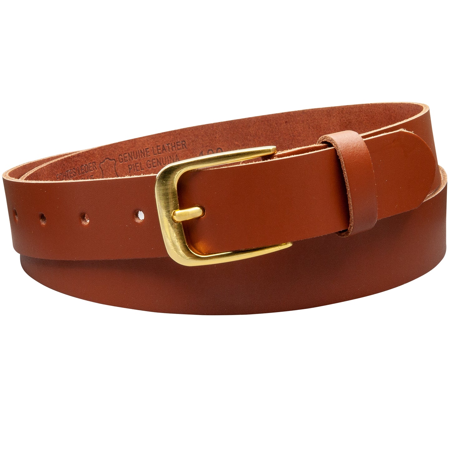 30 mm Gürtel Spaltleder Modell EH316-SL-Cognac