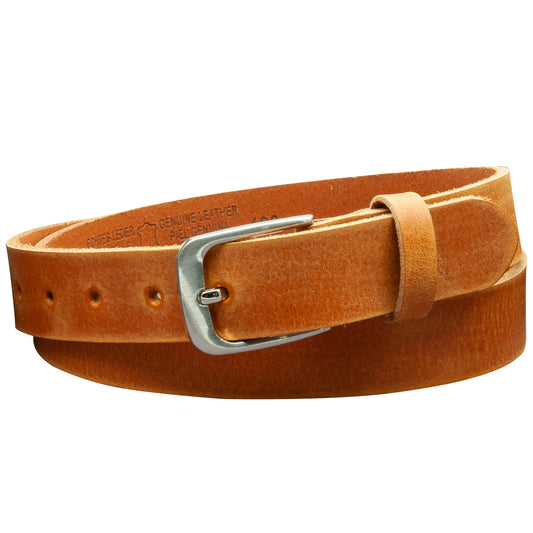 30 mm Gürtel Geschliffenes Leder Modell EH317-GE-Cognac