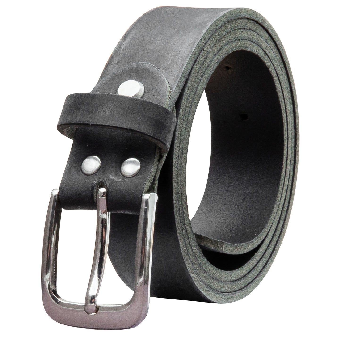 30 mm Gürtel Geschliffenes Leder Modell EH317-GE-Schwarz
