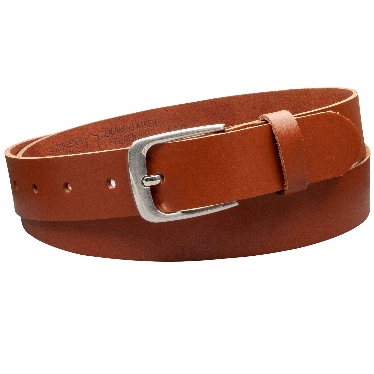 30 mm Gürtel Spaltleder Modell EH317-SL-Cognac