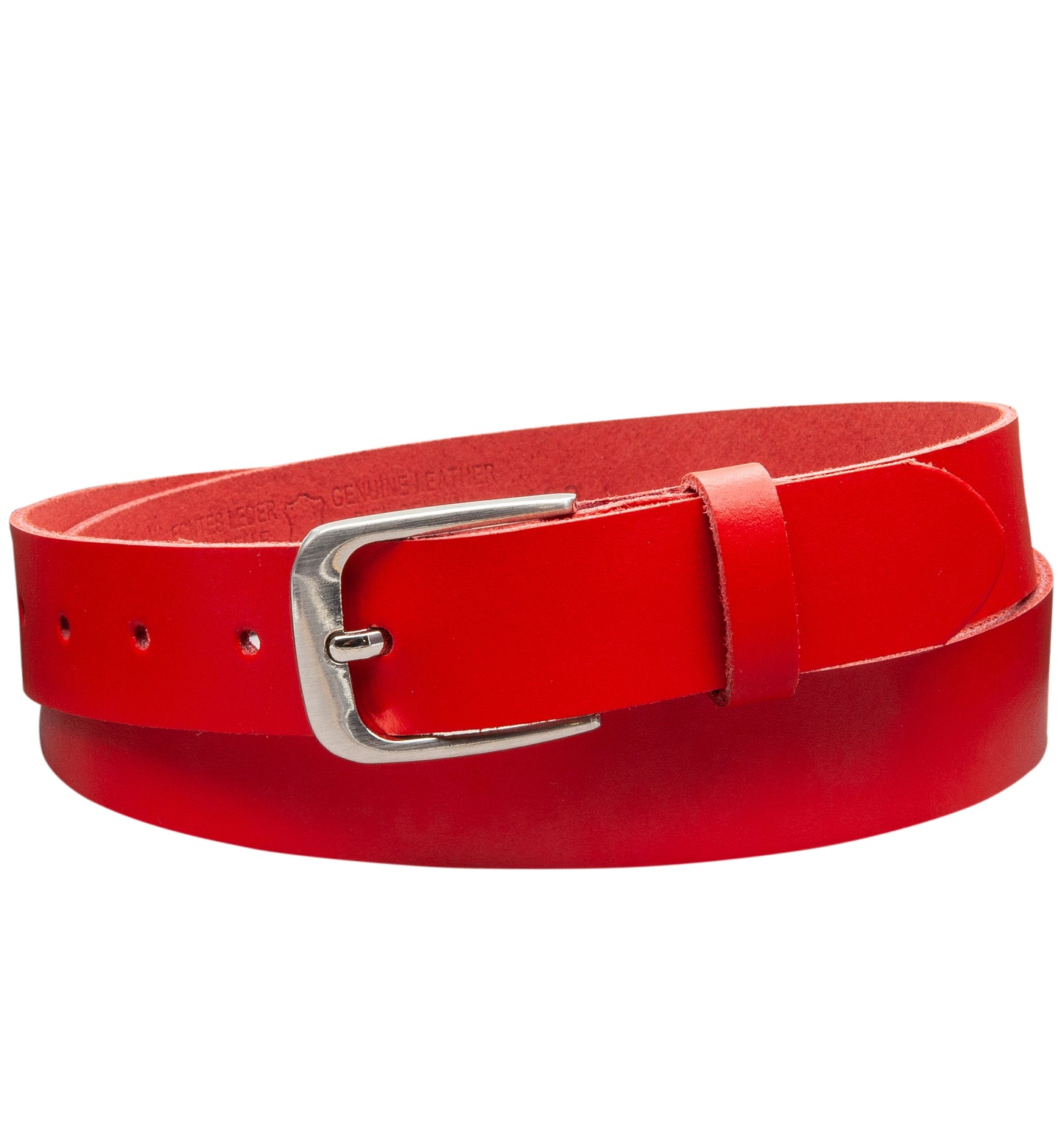 30 mm Gürtel Spaltleder Modell EH317-SL-Rot