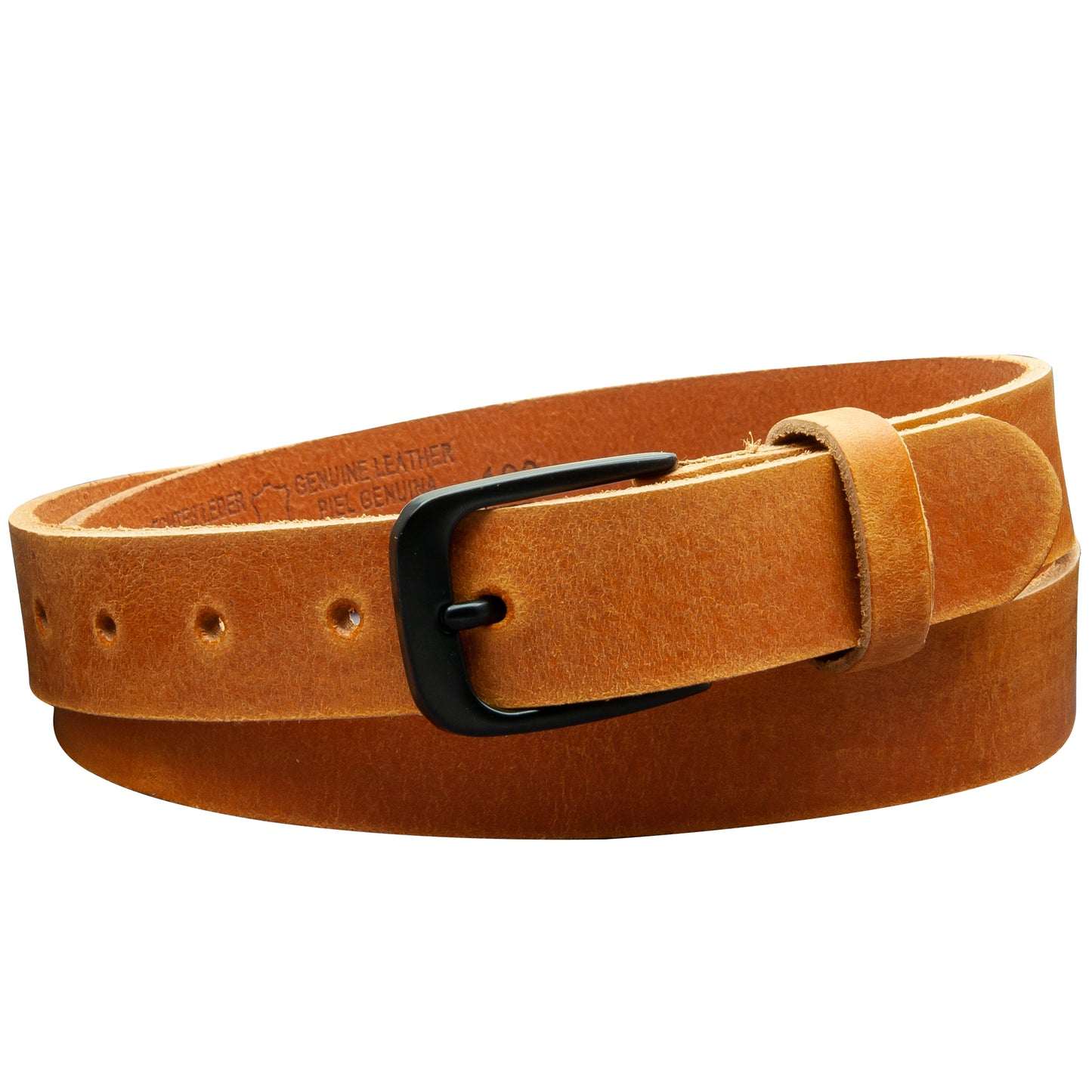30 mm Gürtel Geschliffenes Leder Modell EH318-GE-Cognac