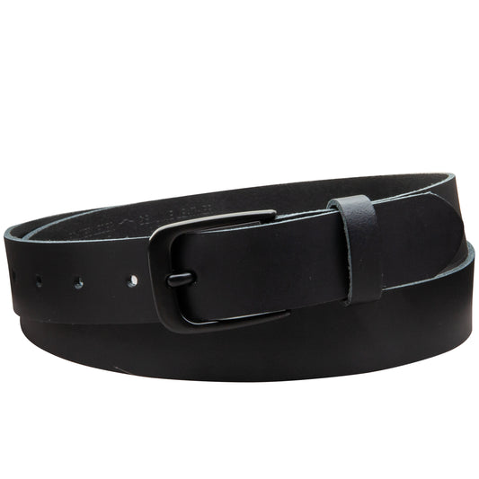 30 mm Gürtel Spaltleder Modell EH318-SL-Schwarz