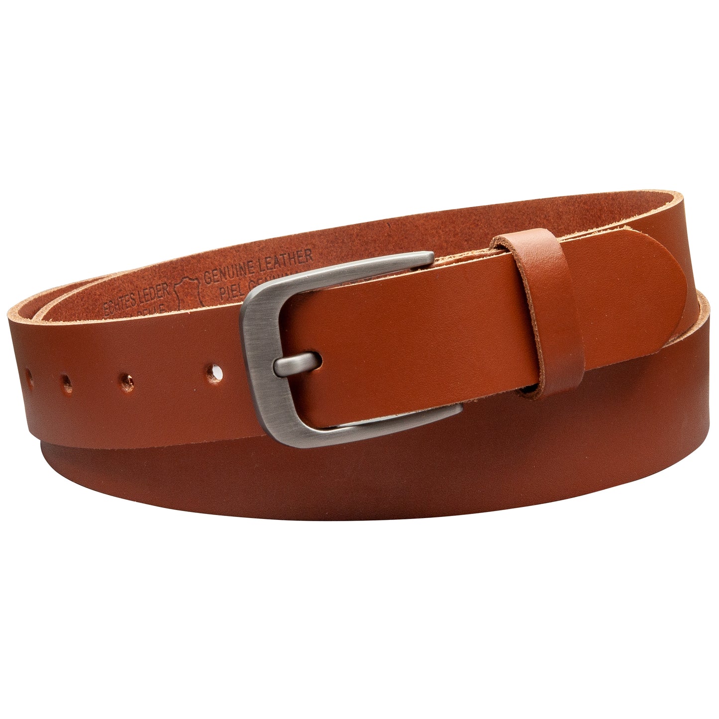 30 mm Gürtel Spaltleder Modell EH319-SL-Cognac