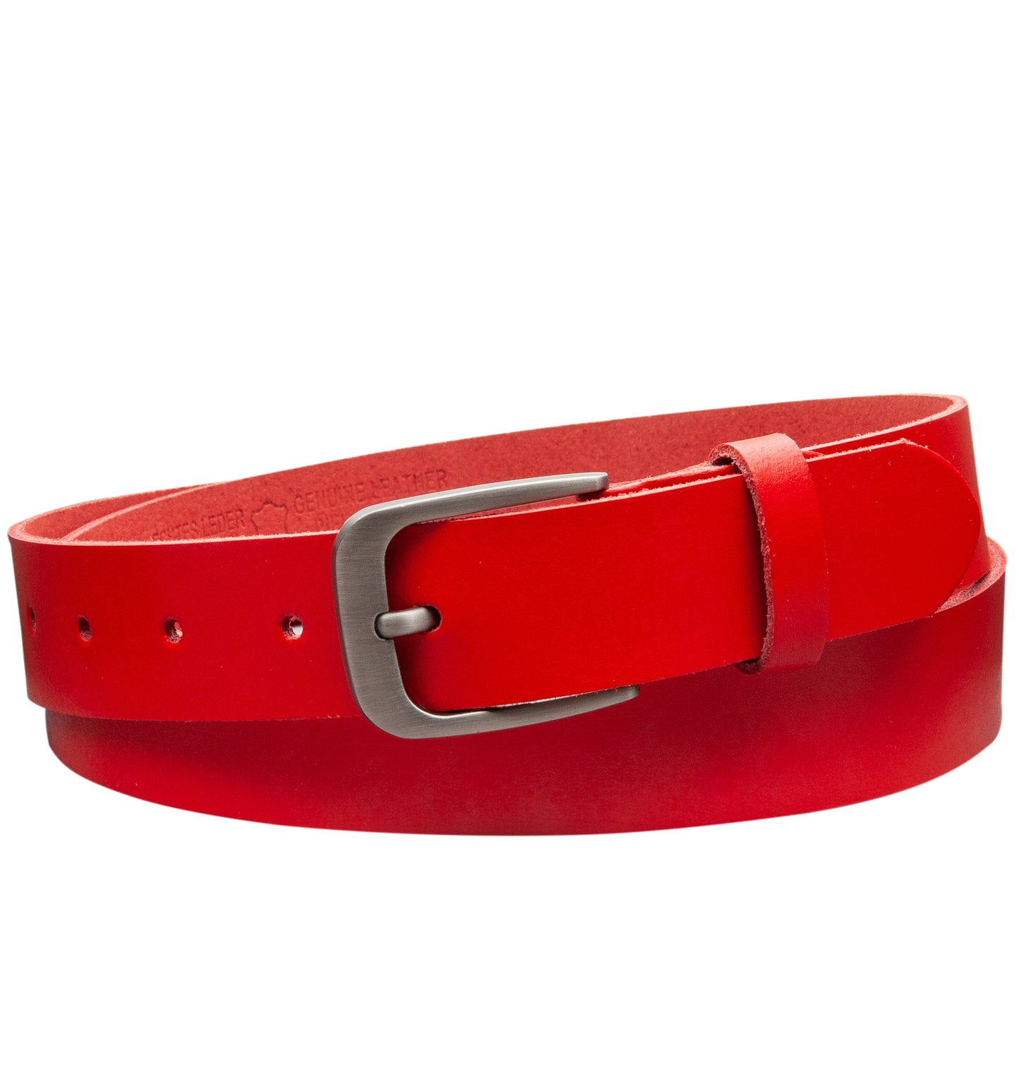 30 mm Gürtel Spaltleder Modell EH319-SL-Rot