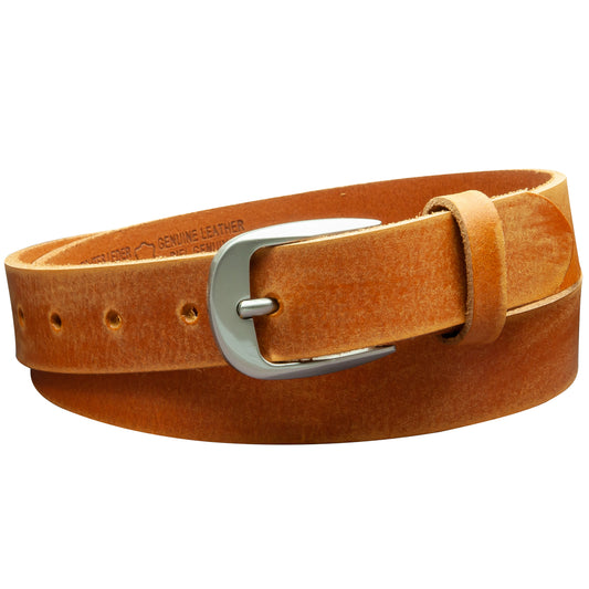 30 mm Gürtel Geschliffenes Leder Modell EH32-GE-Cognac