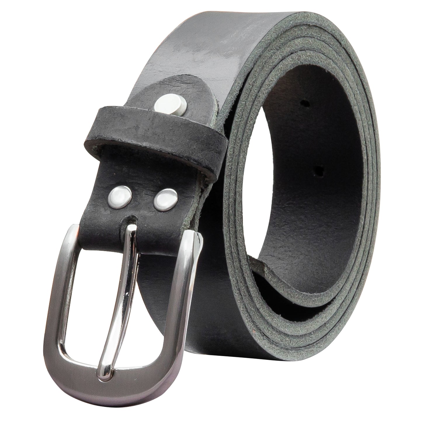 30 mm Gürtel Geschliffenes Leder Modell EH323-GE-Schwarz