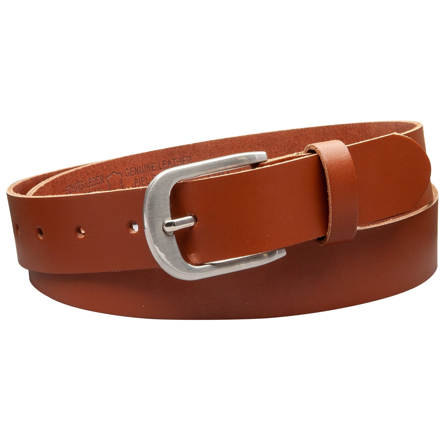 30 mm Gürtel Spaltleder Modell EH323-SL-Cognac