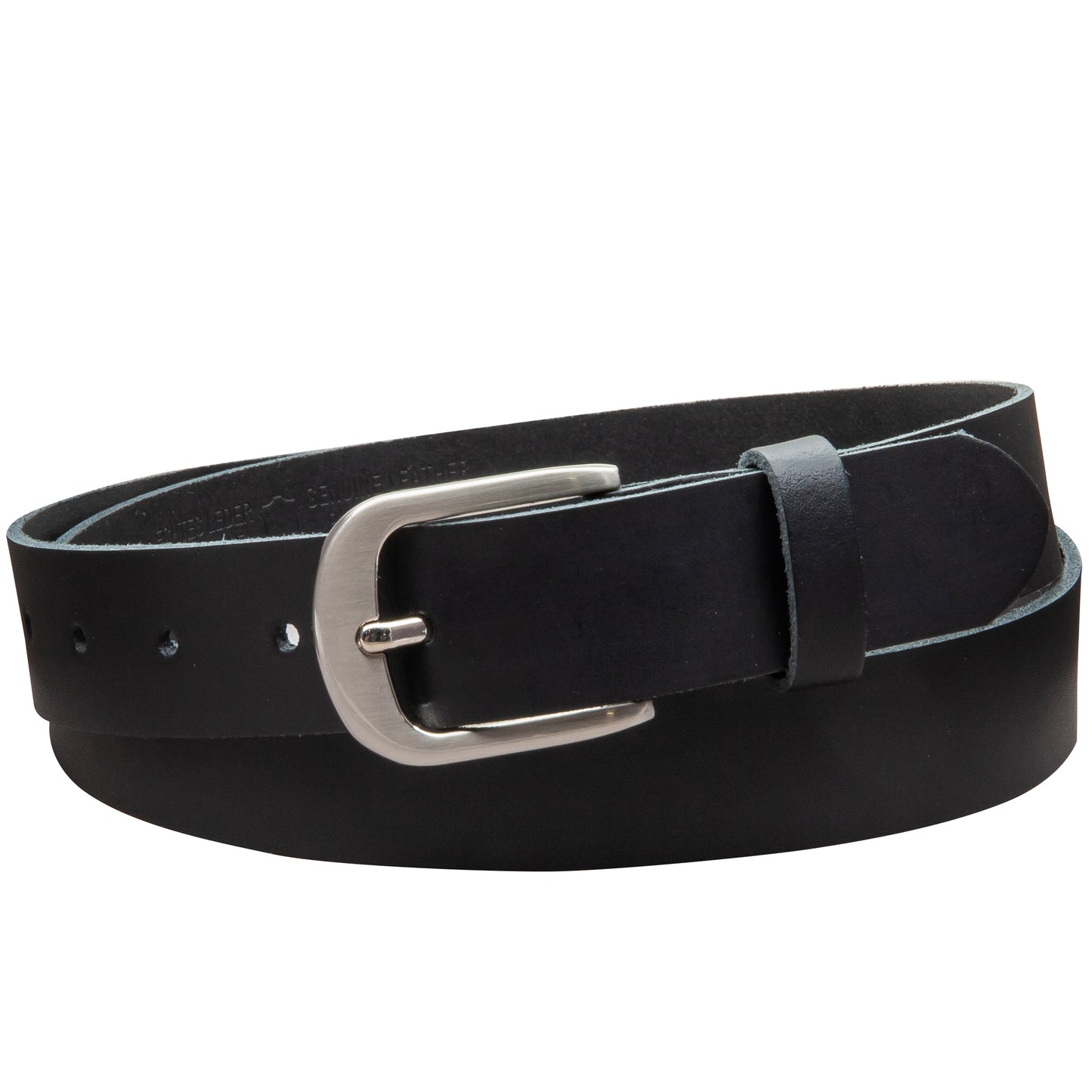 30 mm Gürtel Spaltleder Modell EH323-SL-Schwarz