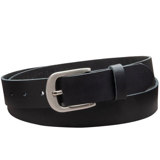 30 mm Gürtel Spaltleder Modell EH323-SL-Schwarz
