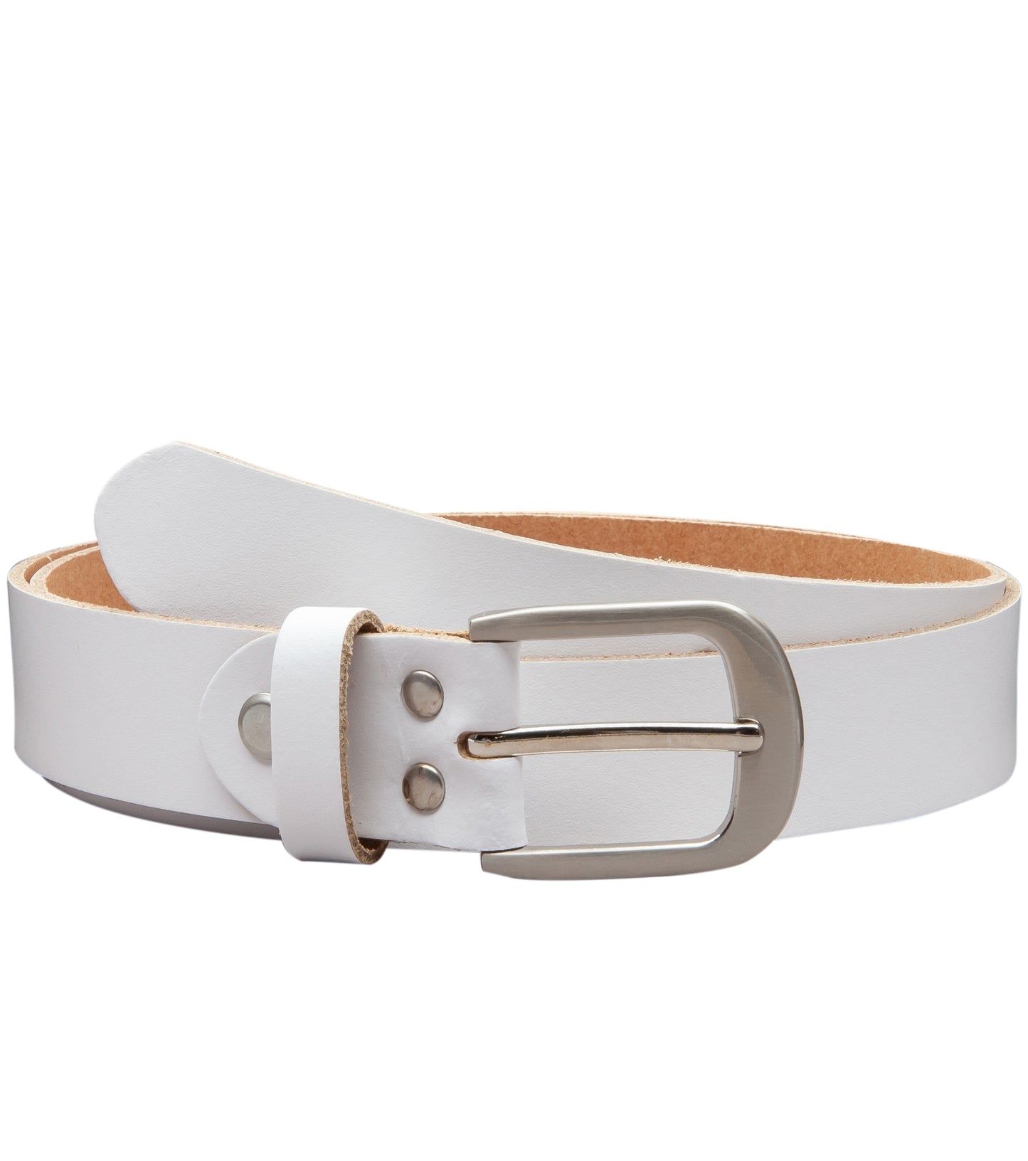 30 mm Gürtel Spaltleder Modell EH323-SL-Weiss