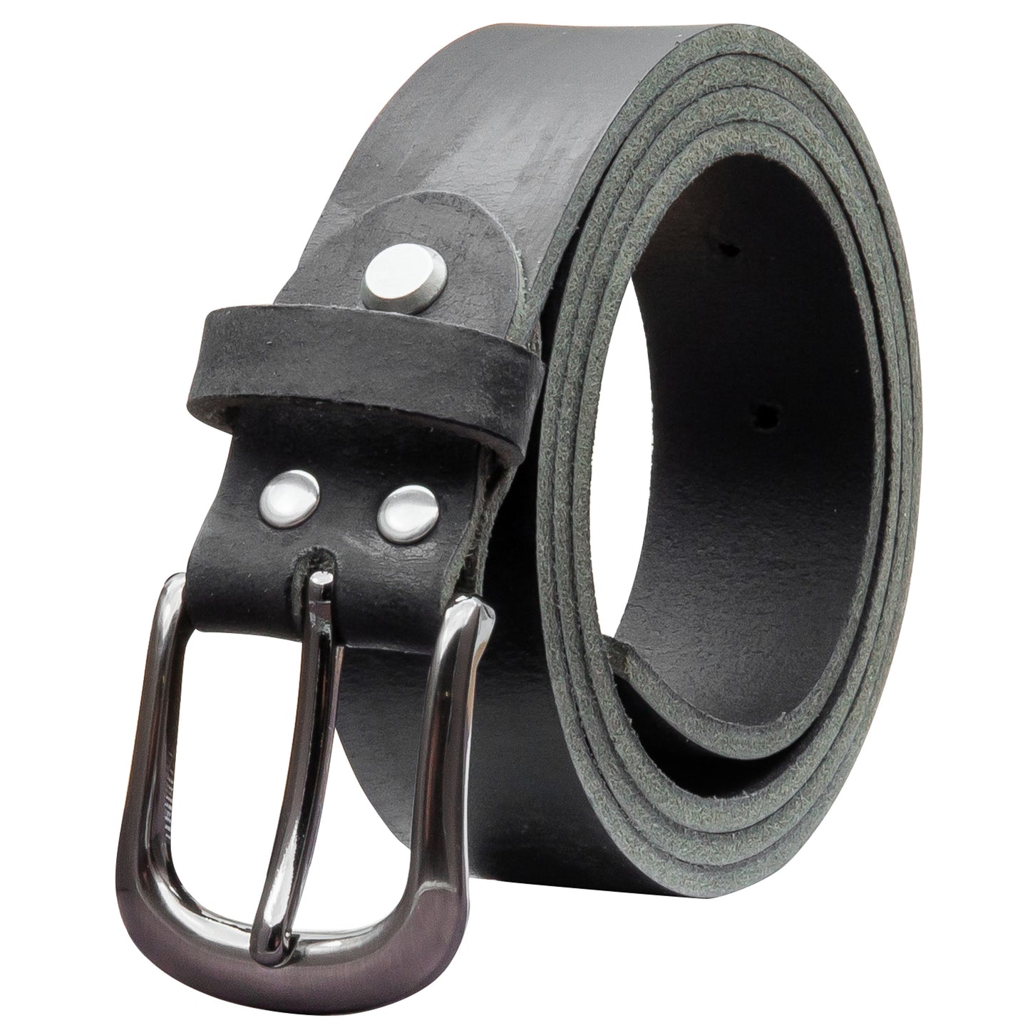 30 mm Gürtel Geschliffenes Leder Modell EH324-GE-Schwarz