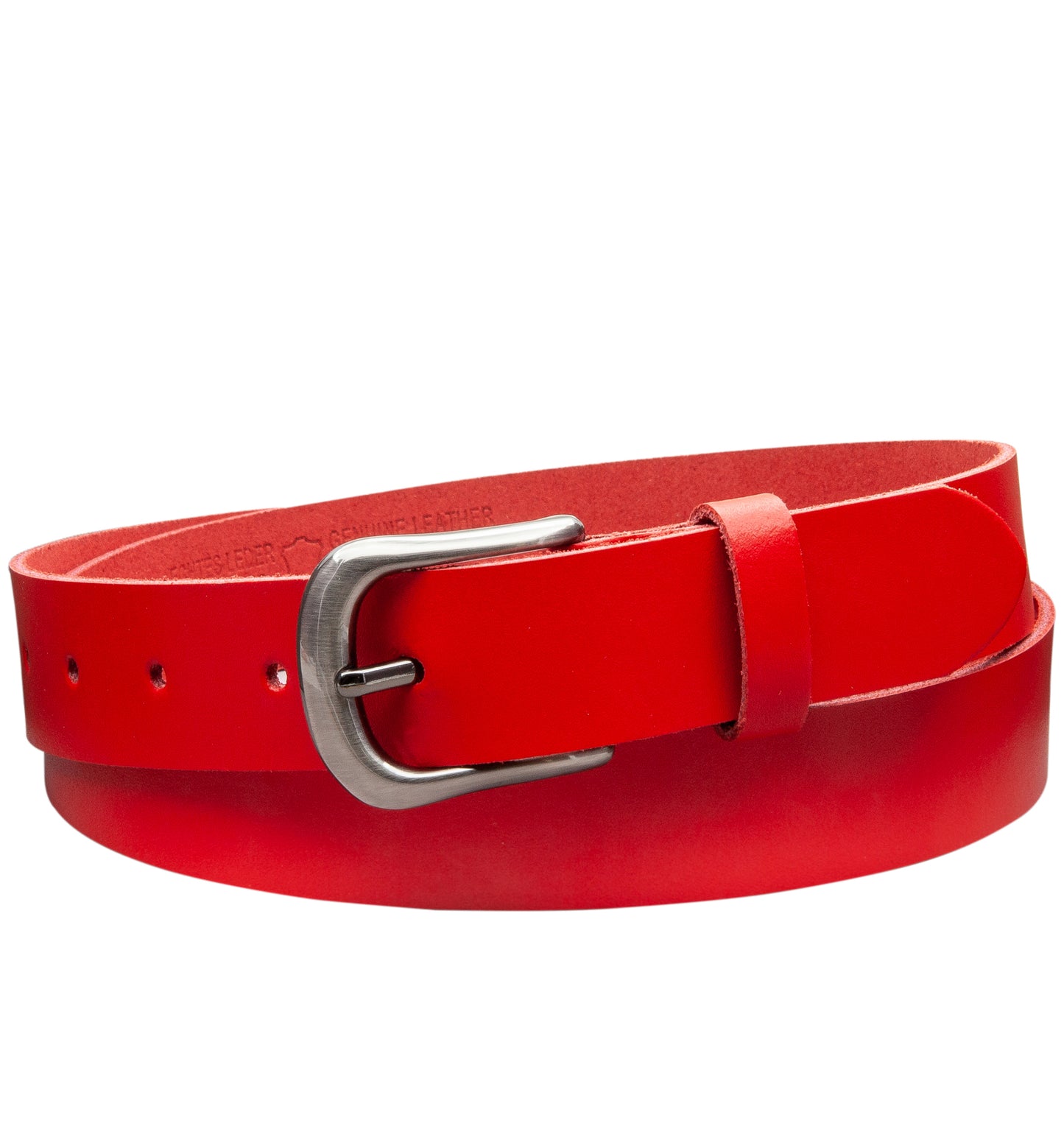 30 mm Gürtel Spaltleder Modell EH324-SL-Rot