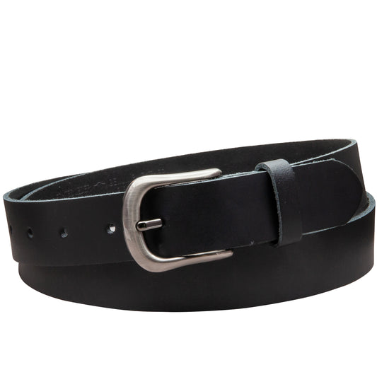 30 mm Gürtel Spaltleder Modell EH324-SL-Schwarz