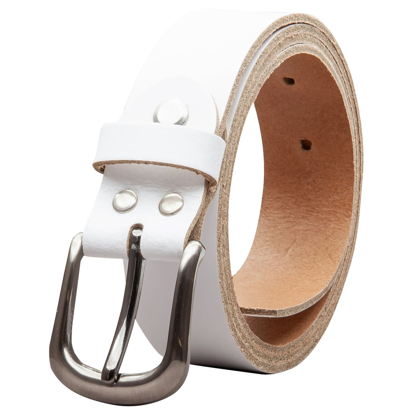 30 mm Gürtel Spaltleder Modell EH324-SL-Weiss