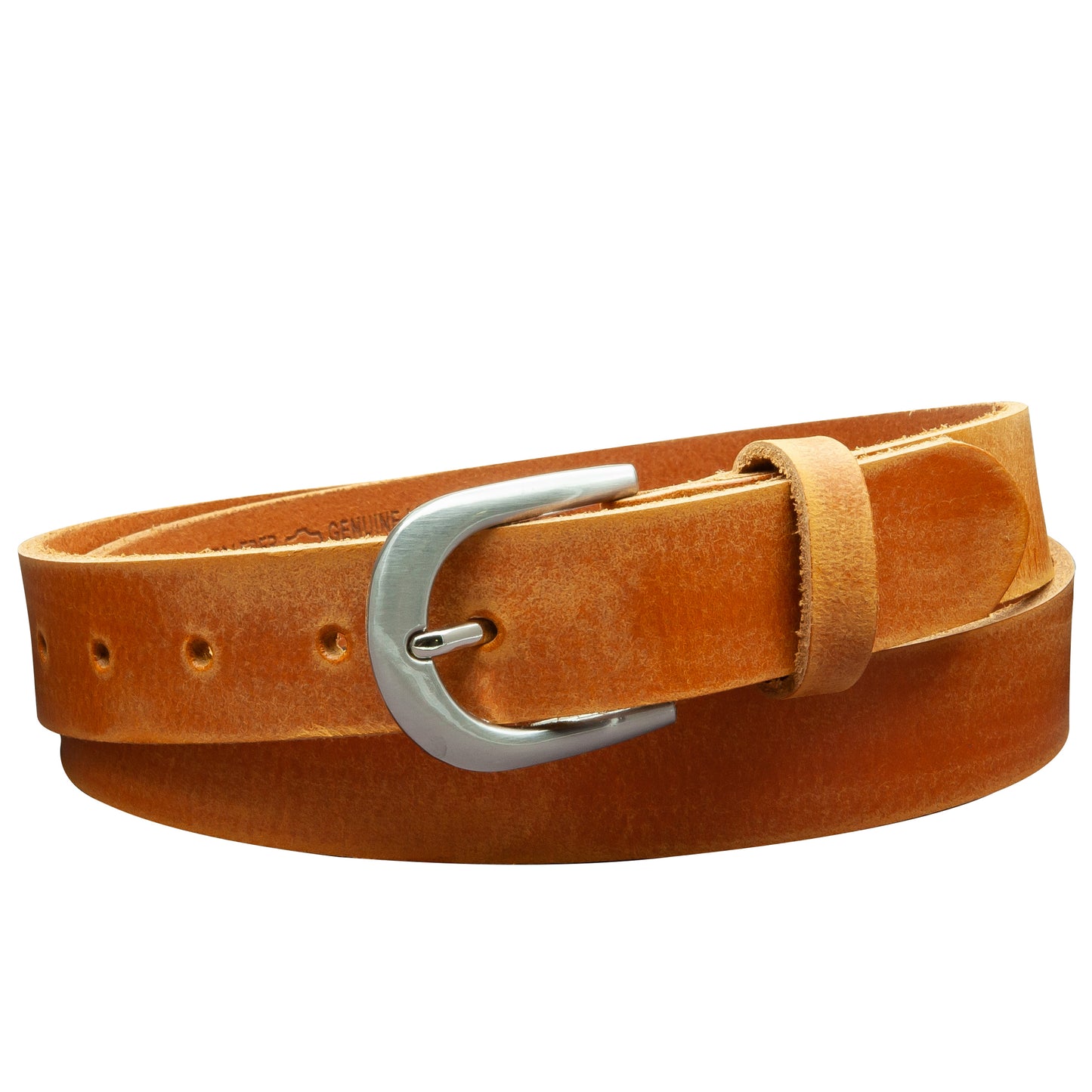 30 mm Gürtel Geschliffenes Leder Modell EH38-GE-Cognac