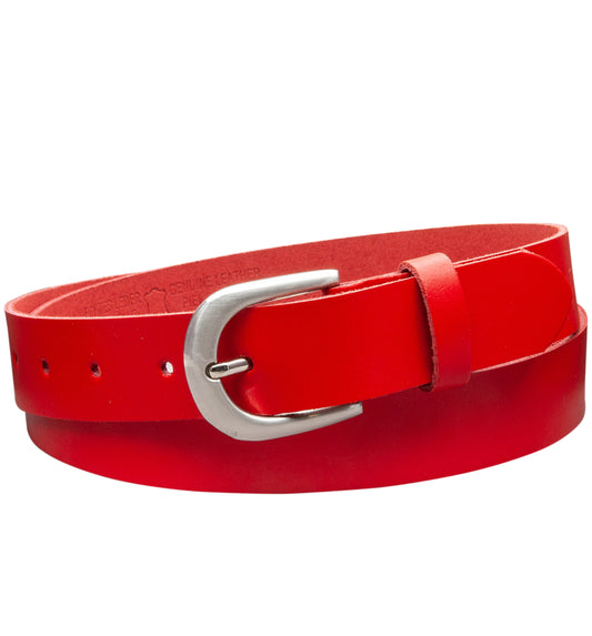 30 mm Gürtel Spaltleder Modell EH38-SL-Rot