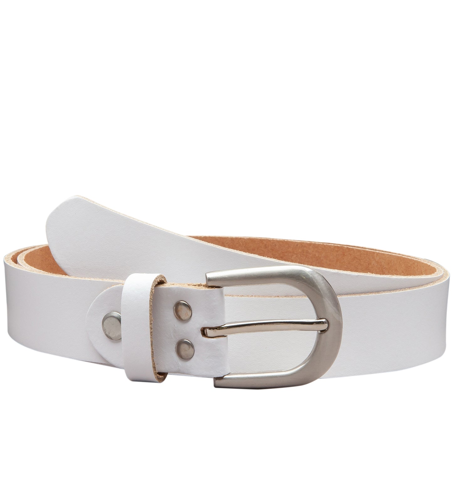 30 mm Gürtel Spaltleder Modell EH38-SL-Weiss