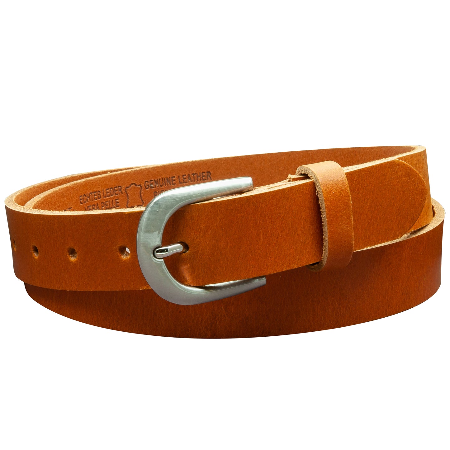 30 mm Gürtel Vollleder Modell EH38-VL-Cognac