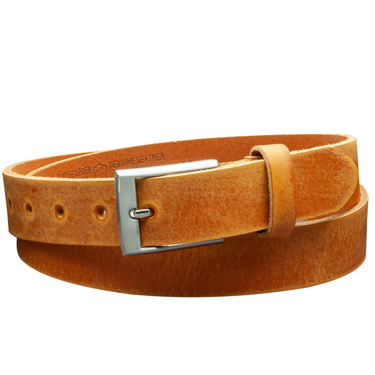 30 mm Gürtel Geschliffenes Leder Modell EH39-GE-Cognac