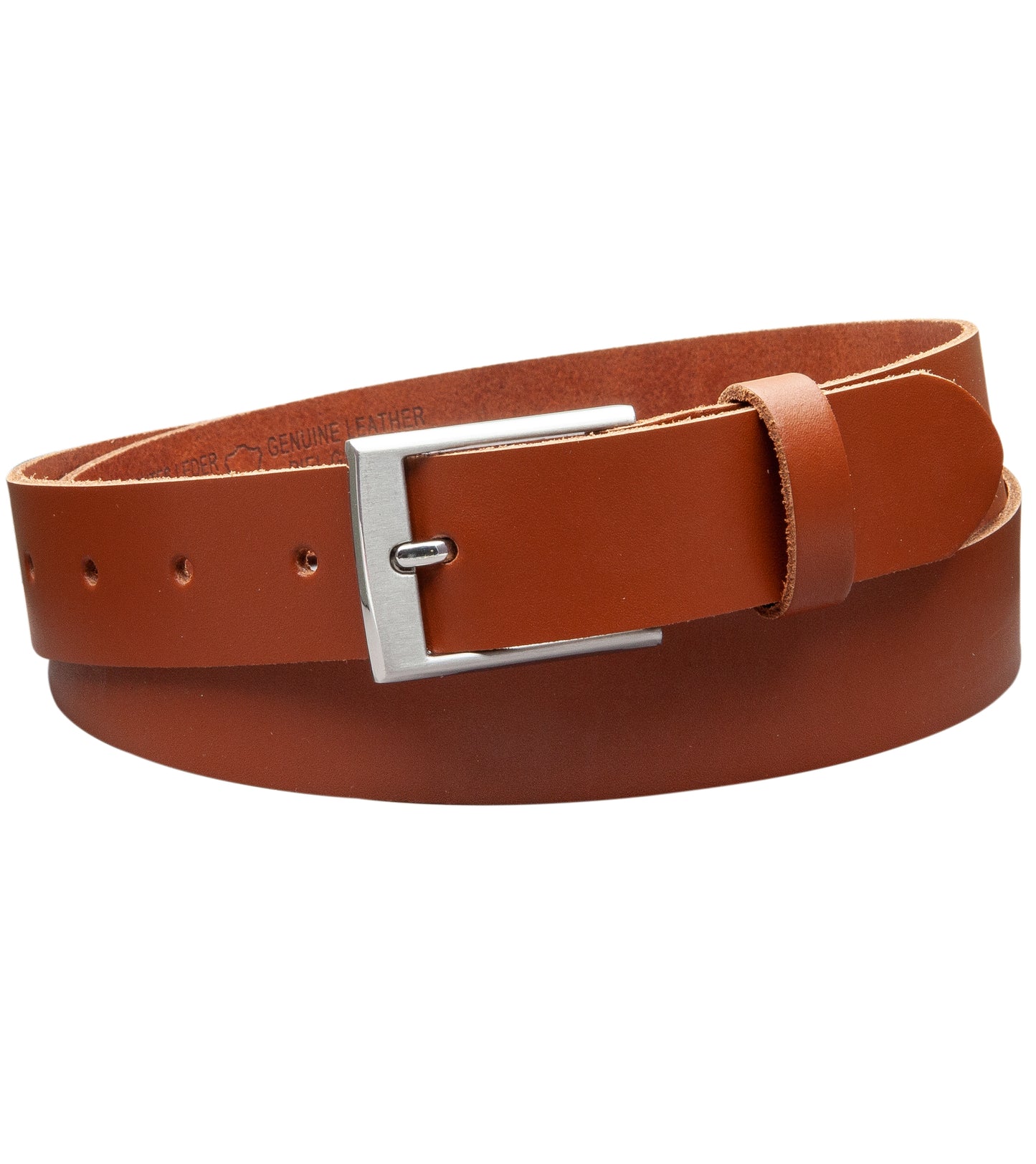 30 mm Gürtel Spaltleder Modell EH39-SL-Cognac