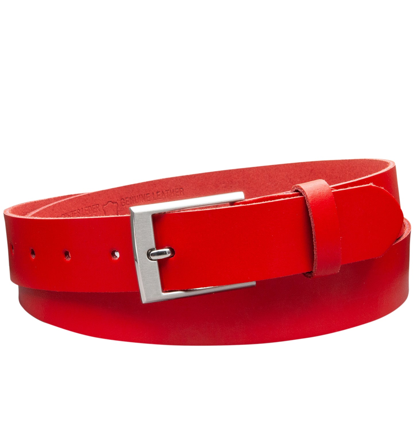 30 mm Gürtel Spaltleder Modell EH39-SL-Rot