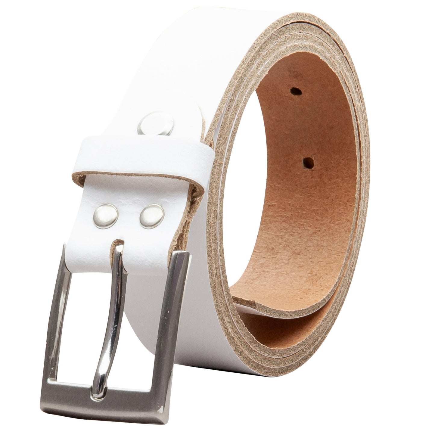30 mm Gürtel Spaltleder Modell EH39-SL-Weiss
