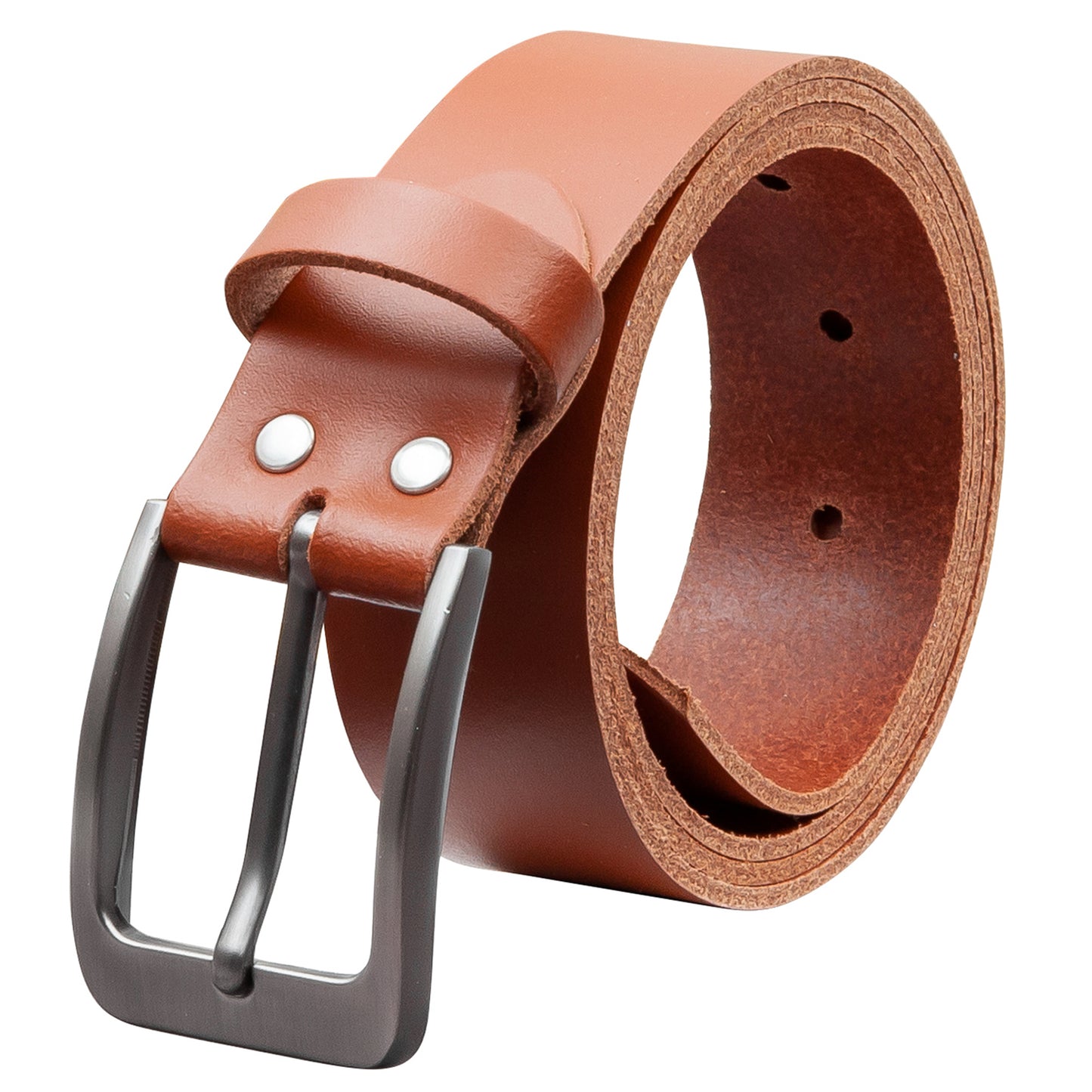 35 mm Gürtel Spaltleder Modell EH411-SL-Cognac