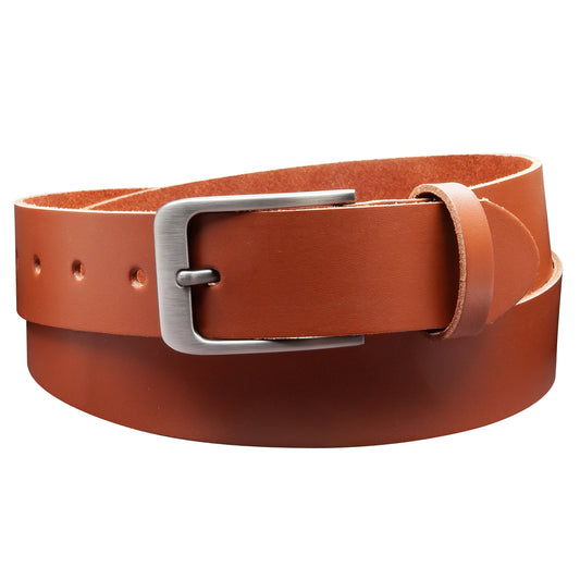 35 mm Gürtel Spaltleder Modell EH411-SL-Cognac