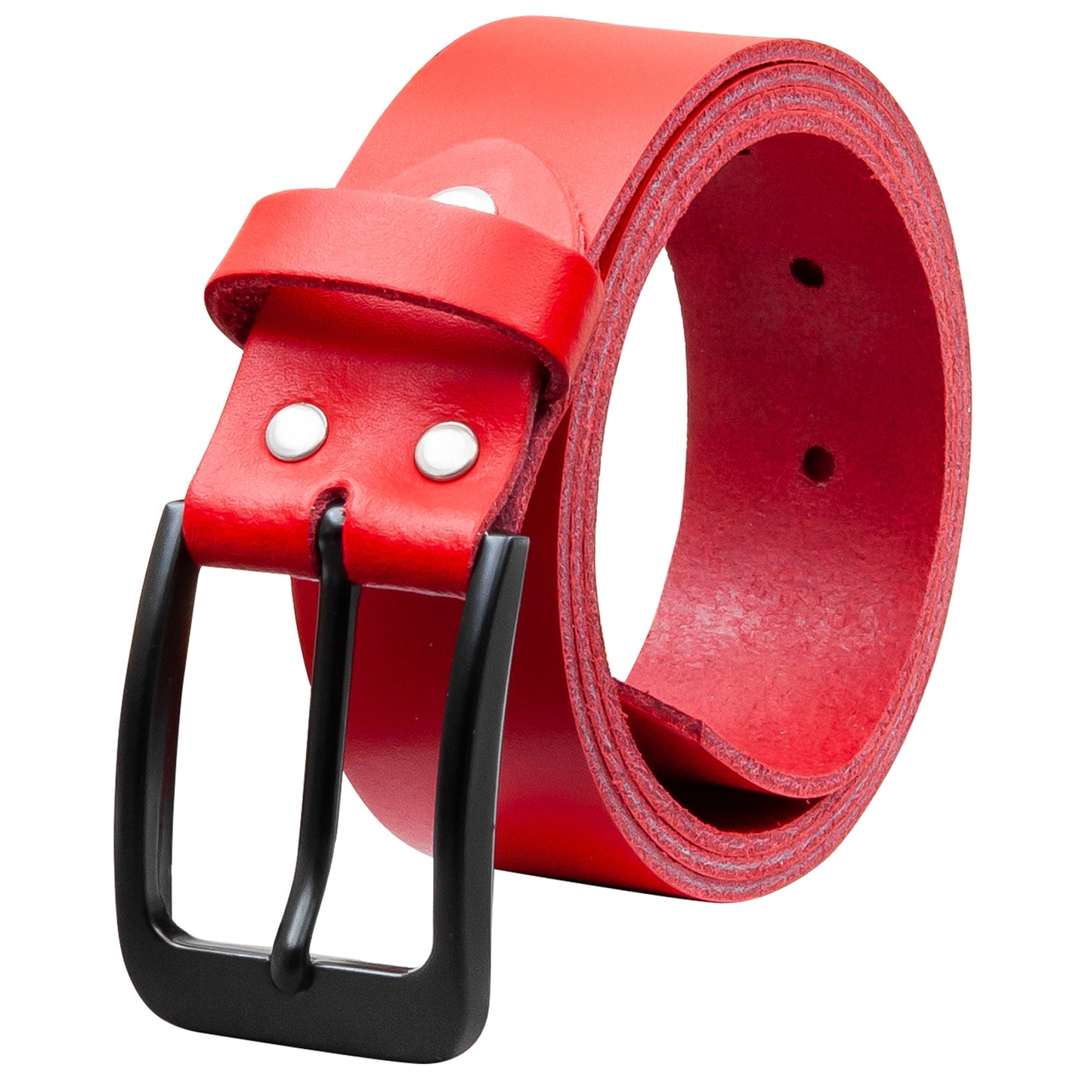 35 mm Gürtel Spaltleder Modell EH412-SL-Rot