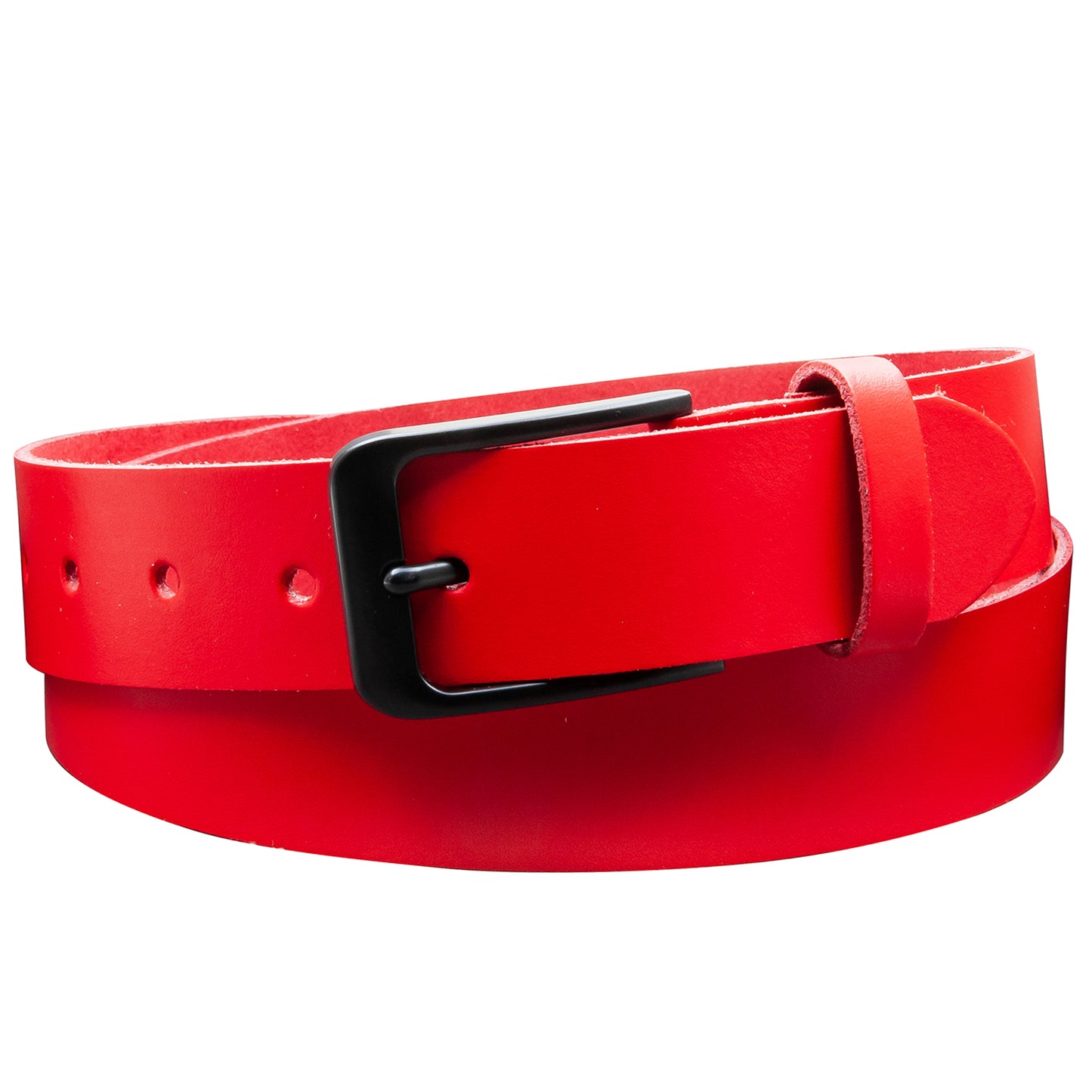 35 mm Gürtel Spaltleder Modell EH412-SL-Rot