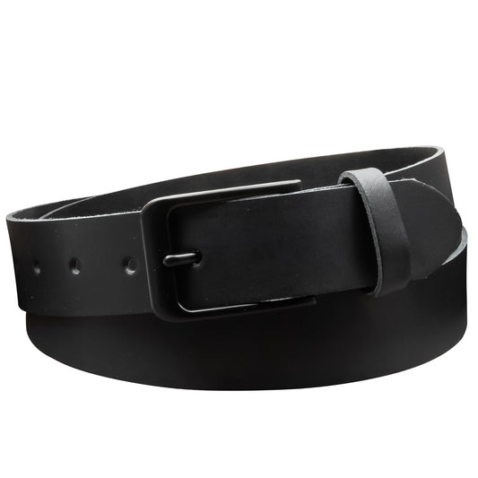 35 mm Gürtel Spaltleder Modell EH412-SL-Schwarz