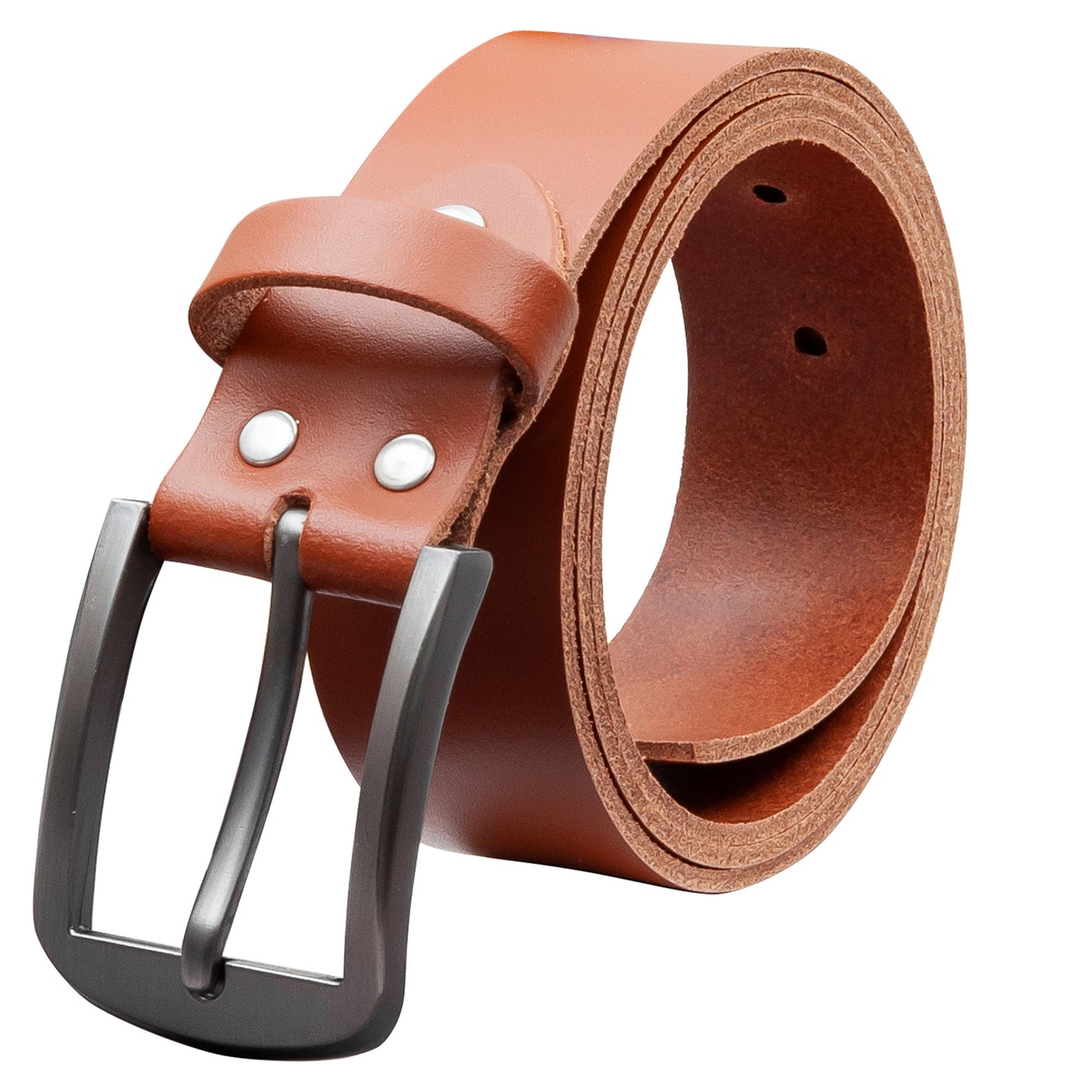 35 mm Gürtel Spaltleder Modell EH416-SL-Cognac