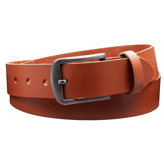 35 mm Gürtel Spaltleder Modell EH416-SL-Cognac