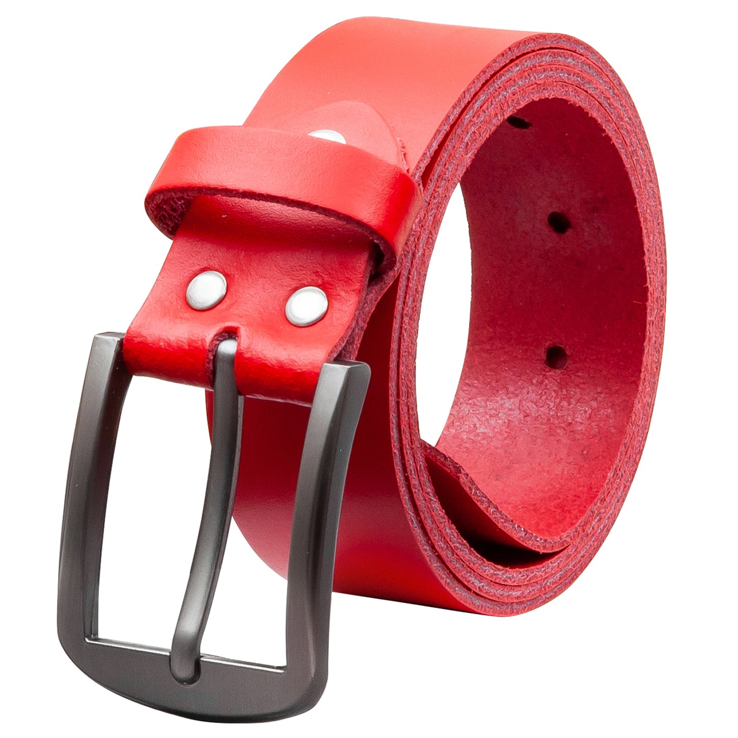 35 mm Gürtel Spaltleder Modell EH416-SL-Rot