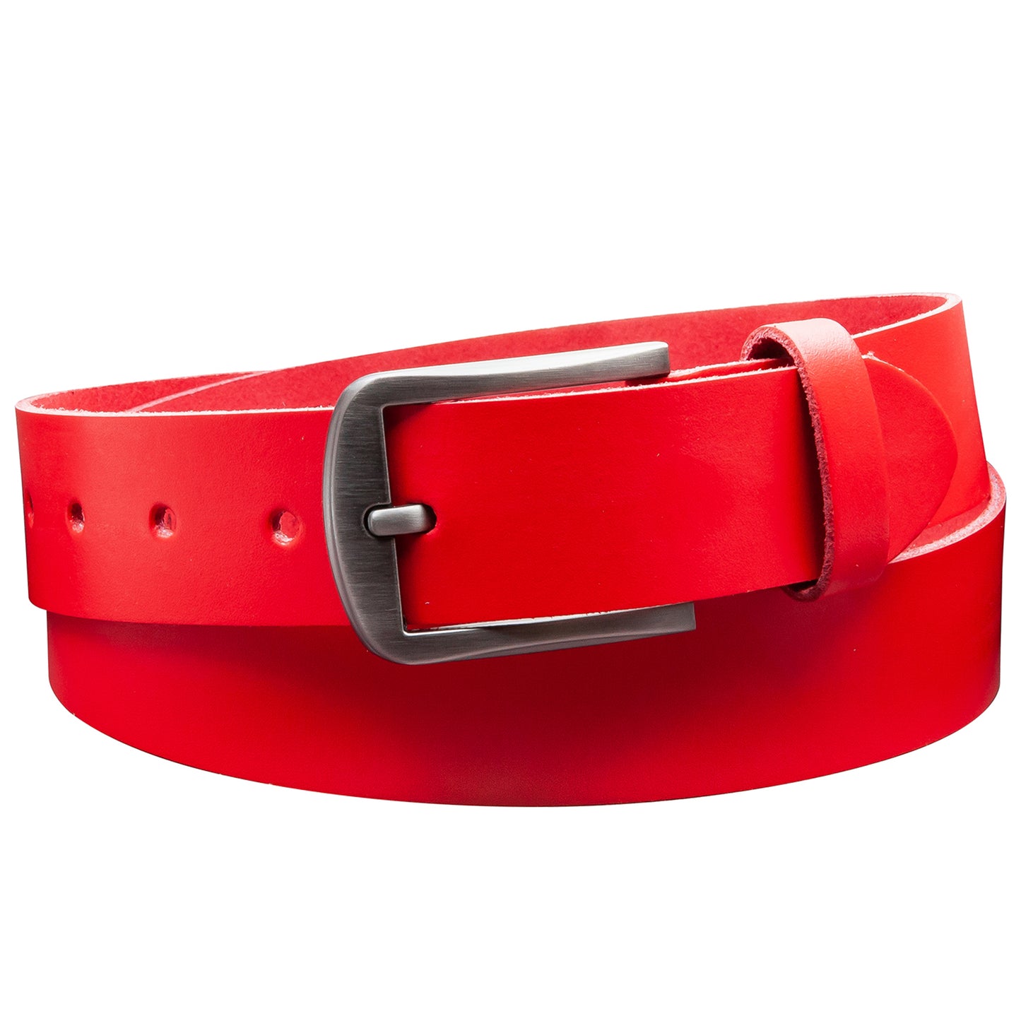 35 mm Gürtel Spaltleder Modell EH416-SL-Rot